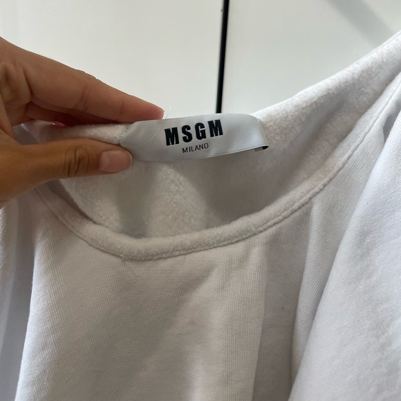 MSGM One Shoulder Sweatshirt - Picture 4 of 5